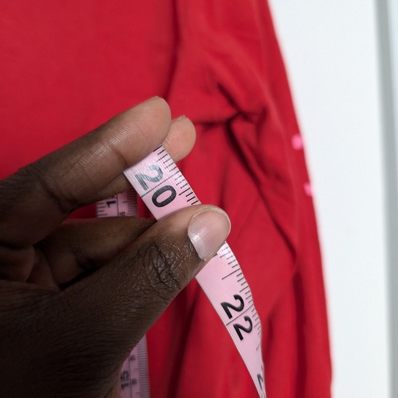 Outdoor voice long sleeve shirt red you can't spell love without OV sz S - Picture 7 of 8